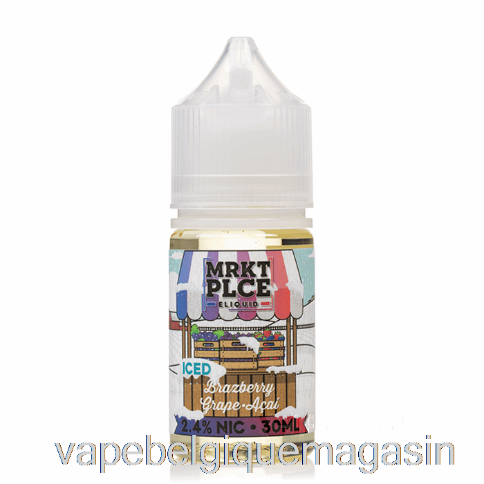 Vape Jetable Ice Brazberry Raisin Acai - Sels Mrkt - 30ml 48mg
